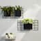 Glitzhome® Black Metal Vertical Wall Planter Stands Set